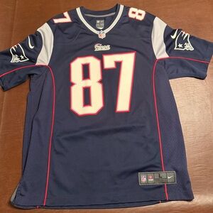 New England Patriots Navy Football Jersey